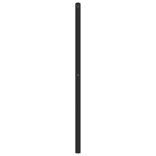 vidaXL sengegavl 180 cm metal sort