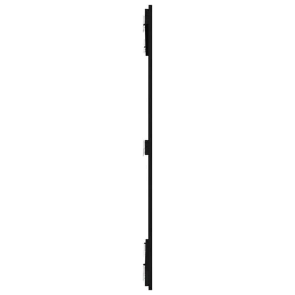 sengegavl 95,5x3x110 cm massivt fyrretræ grå