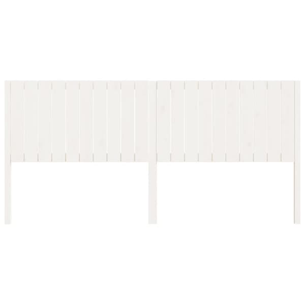 sengegærde 205,5x4x100 cm massivt fyrretræ hvid