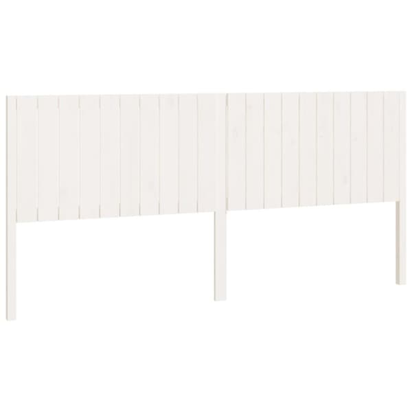 sengegærde 205,5x4x100 cm massivt fyrretræ hvid