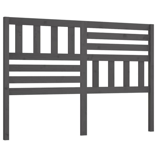 sengegærde 166x4x100 cm massivt fyrretræ grå