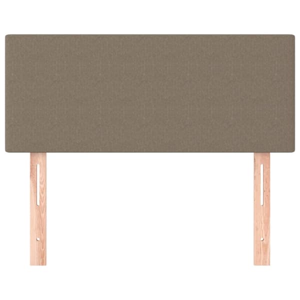 Sängyn pääty, taupe, 80x5x78/88 cm, kangas