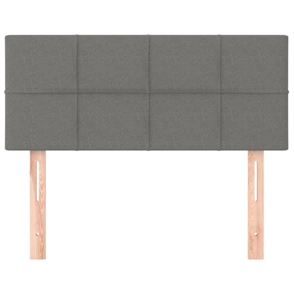 sengegavl 80x5x78/88 cm stof mørkegrå