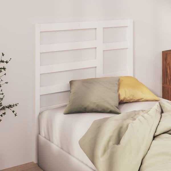 sengegærde 96x4x104 cm massivt fyrretræ hvid