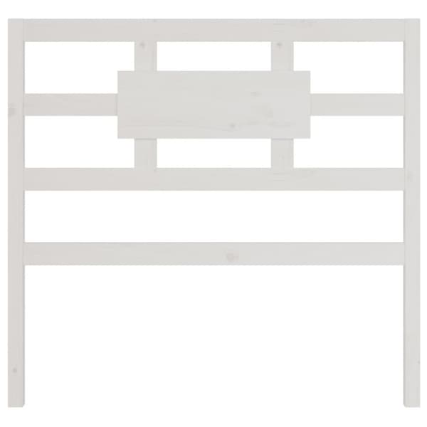 sengegærde 105,5x4x100 cm massivt fyrretræ hvid