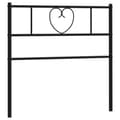 Pikkukuva 3 / 7: Metallinen sängynpääty musta 100 cm