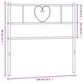Pikkukuva 7 / 7: Metallinen sängynpääty musta 100 cm