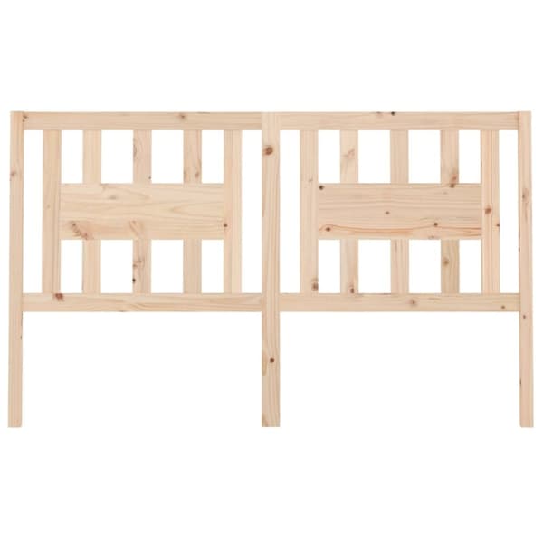 sengegærde 206x4x100 cm massivt fyrretræ