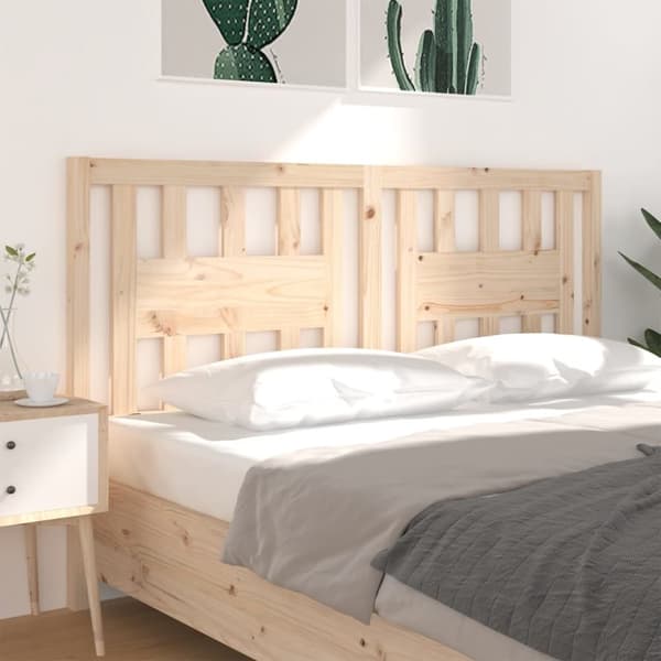 sengegærde 206x4x100 cm massivt fyrretræ