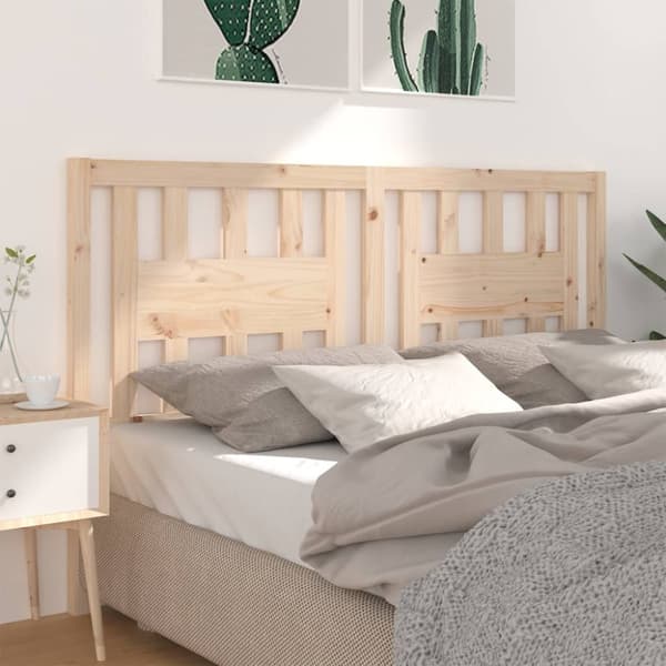 sengegærde 206x4x100 cm massivt fyrretræ