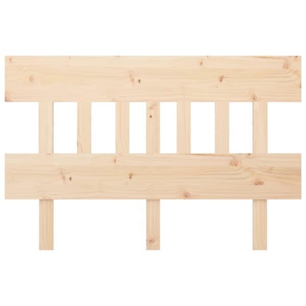 Sänggavel 123,5x3x81 cm massiv furu