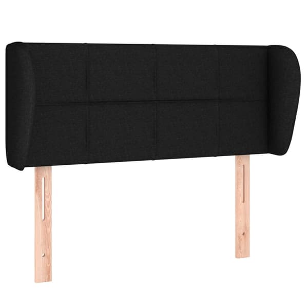 Korvatuki, musta, 93x23x78/88 cm, kangas