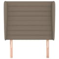 Pikkukuva 3 / 9: Korvatuki, taupe, 103x23x118/128 cm, kangas