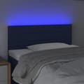 Pikkukuva 3 / 6: Sängyn pääty LED-valolla, sininen, 100x5x78/88 cm, kangas