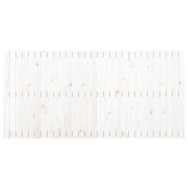 sengegavl 185x3x90 cm massivt fyrretræ hvid