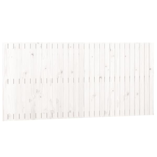 sengegavl 185x3x90 cm massivt fyrretræ hvid