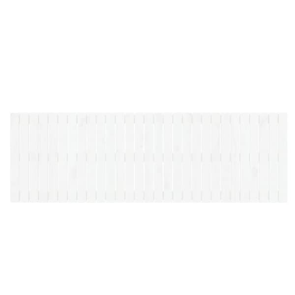 sengegavl 185x3x60 cm massivt fyrretræ hvid