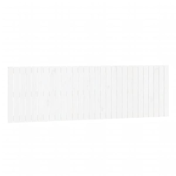 sengegavl 185x3x60 cm massivt fyrretræ hvid
