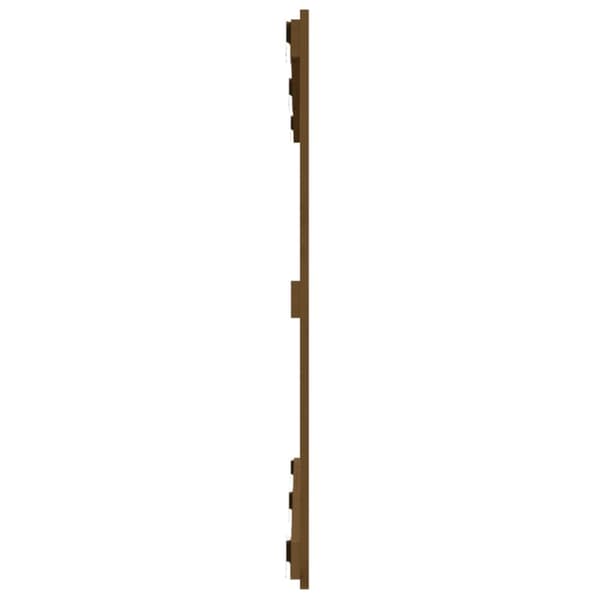Sängynpääty seinälle hunajanruskea 127,5x3x90 cm täysi mänty
