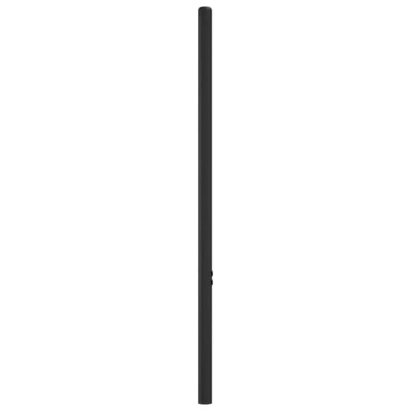 Metallinen sängynpääty musta 100 cm