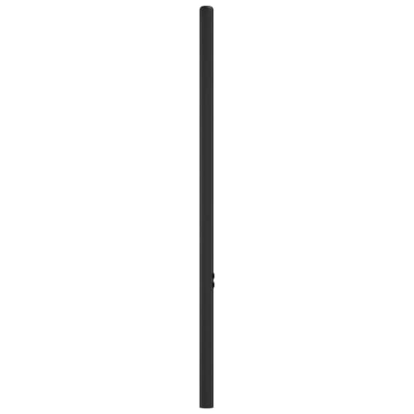 sengegavl 80 cm metal sort