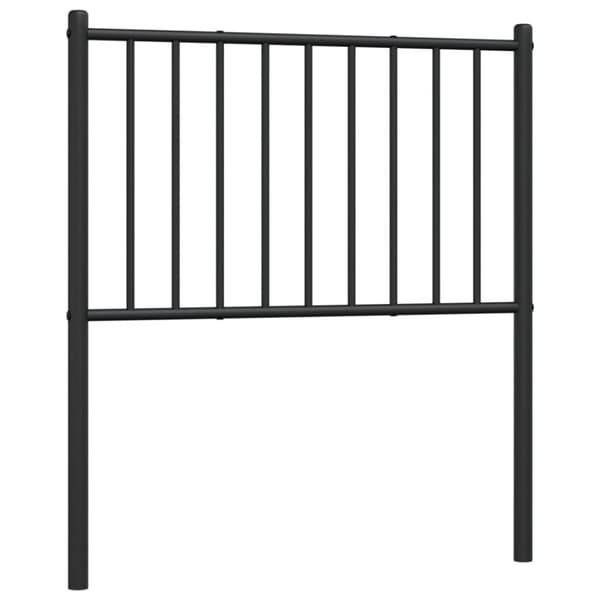 sengegavl 80 cm metal sort
