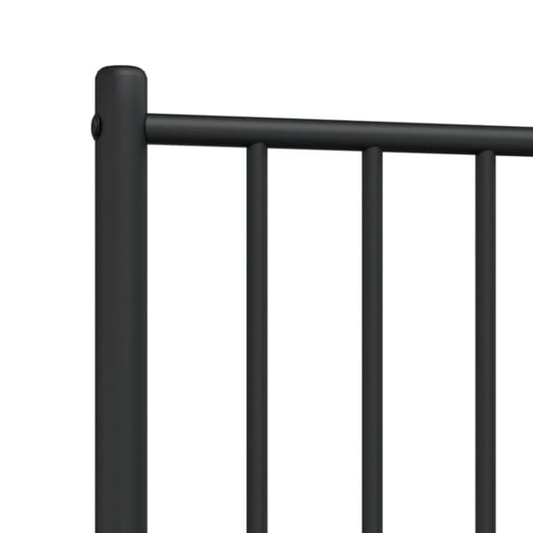 sengegavl 80 cm metal sort