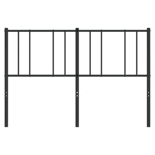 sengegavl 120 cm metal sort