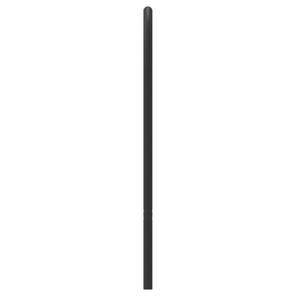 sengegavl 193 cm metal sort