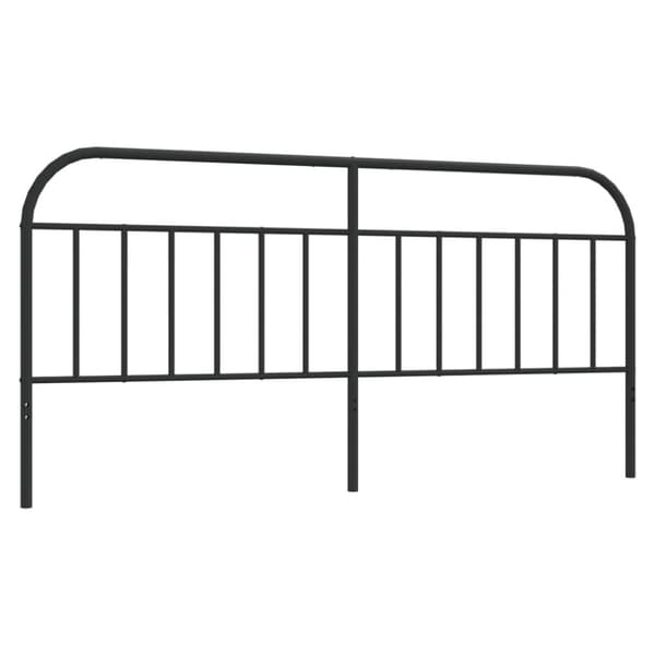 sengegavl 193 cm metal sort