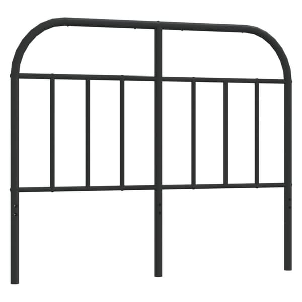 Metallinen sängynpääty musta 120 cm