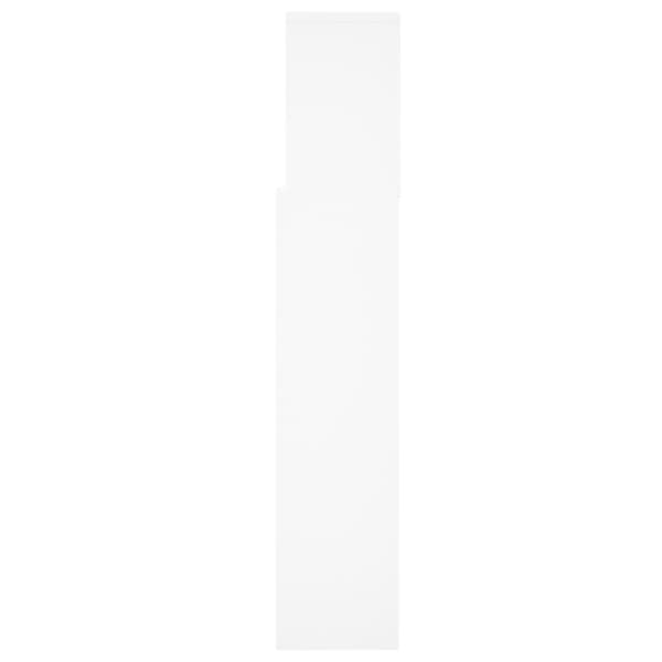 sengegavl med opbevaring 160x19x103,5 cm hvid