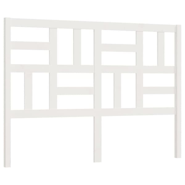 Sängynpääty valkoinen 126x4x104 cm täysi mänty