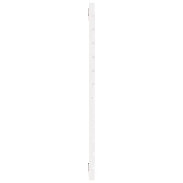 sengegavl 126x3x91,5 cm massivt fyrretræ hvid
