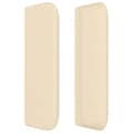 Miniatyrbillede 4 af 9: sengegavl med kanter 103x16x78/88 cm stof cremefarvet
