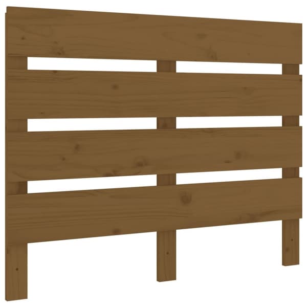 sengegærde 100x3x80 cm massivt fyrretræ gyldenbrun