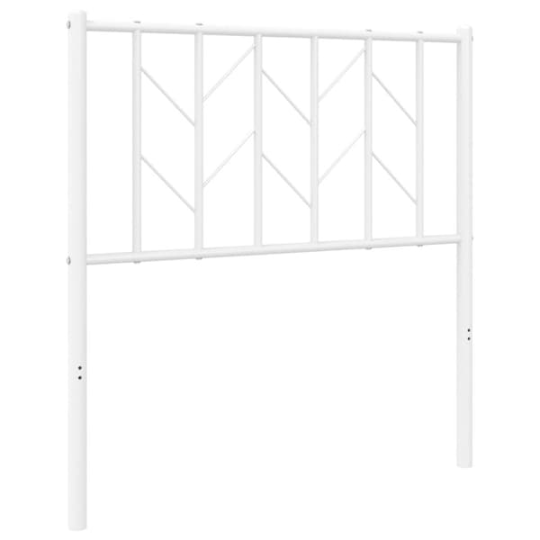 Metallinen pääty, valkoinen, 80 cm