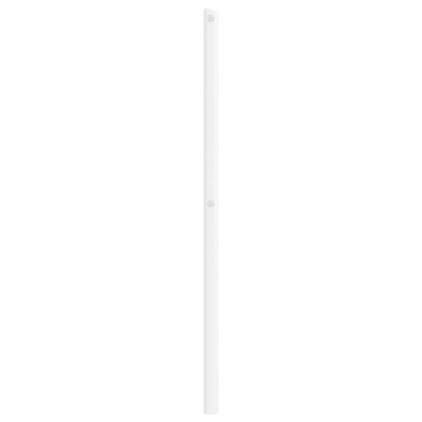 sengegavl 200 cm metal hvid