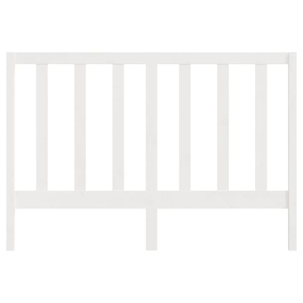 sengegærde 166x4x100 cm massivt fyrretræ hvid