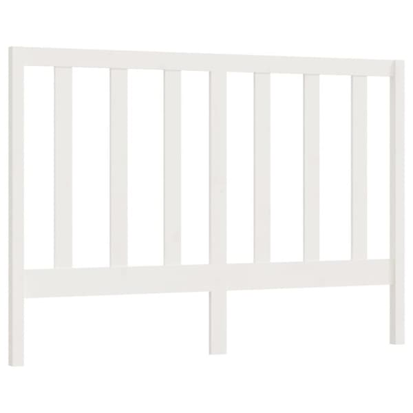 sengegærde 166x4x100 cm massivt fyrretræ hvid