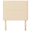 Miniatyrbillede 3 af 8: sengegavle 2 stk. 90x5x78/88 cm stof cremefarvet