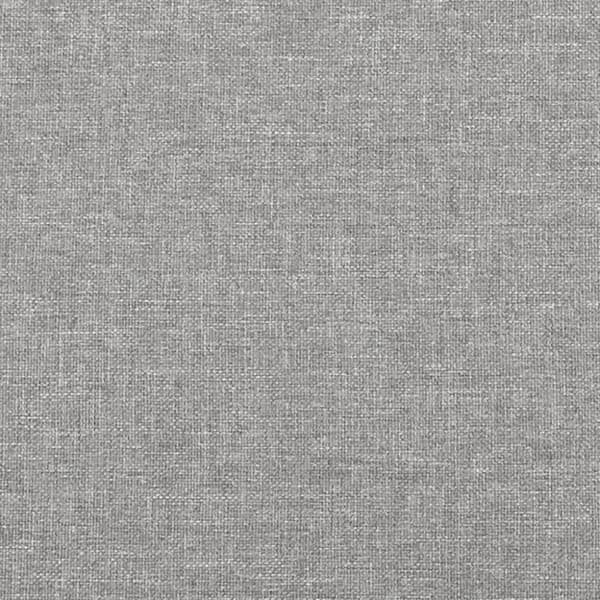 sengegavl med kanter 163x16x78/88 cm stof lysegrå