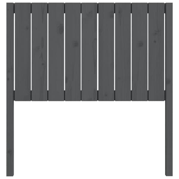 sengegærde 95,5x4x100 cm massivt fyrretræ grå