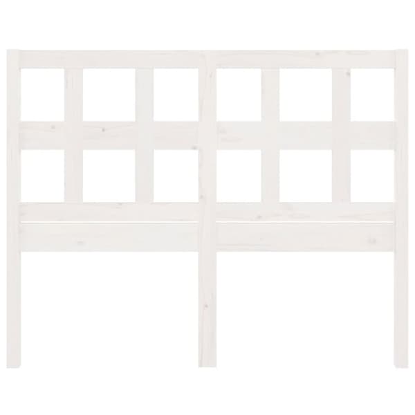 Sänggavel vit 185,5x4x100 cm massiv furu