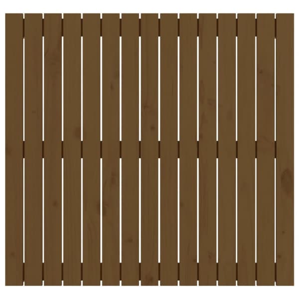 sengegavl 95,5x3x90 cm massivt fyrretræ gyldenbrun