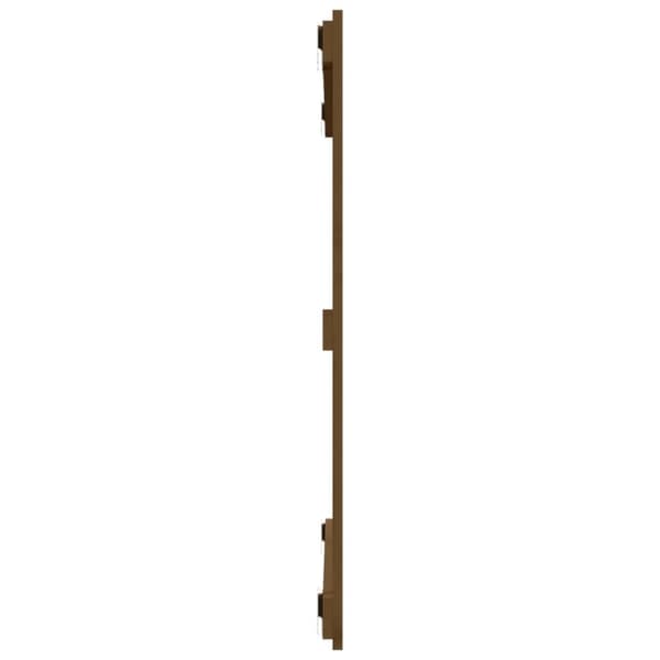 sengegavl 95,5x3x90 cm massivt fyrretræ gyldenbrun
