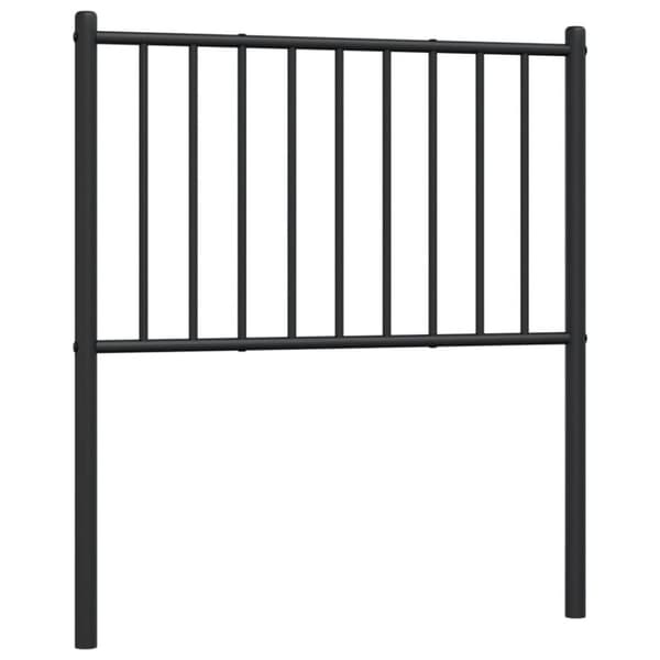 sengegavl 75 cm metal sort