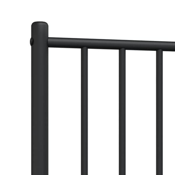 sengegavl 75 cm metal sort