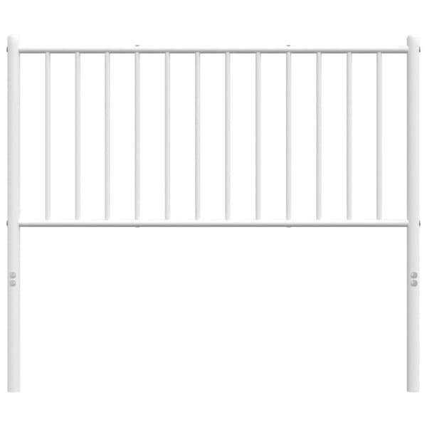 sengegavl 100 cm metal hvid