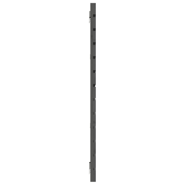 sengegavl 166x3x91,5 cm massivt fyrretræ grå